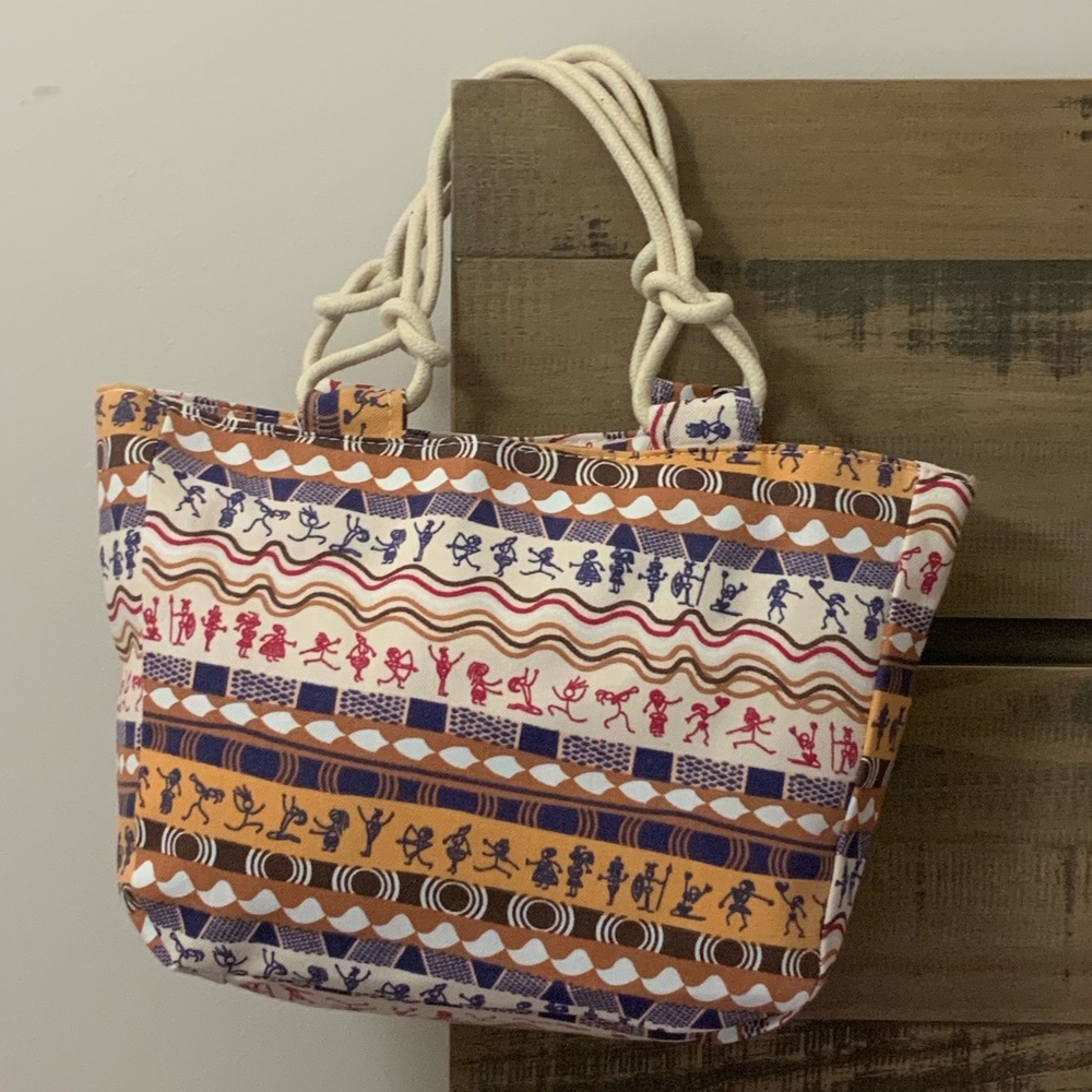Printed Canvas Tote
